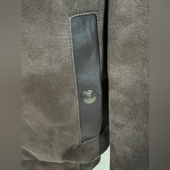 F Collection Sz. L Men's Italian Faux Suede & Leather Jacket  (never worn). - Picture 11 of 15